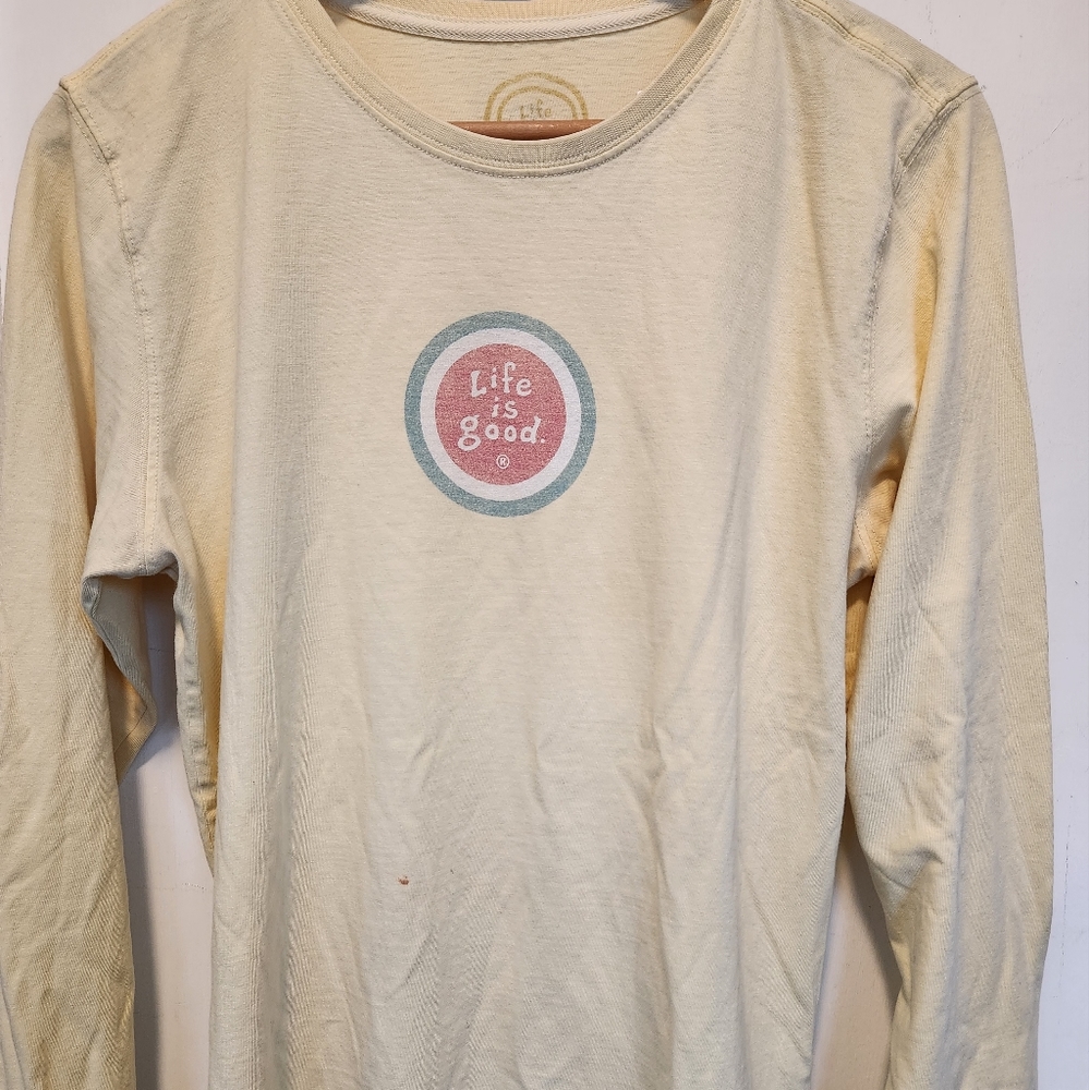 Life Is Good relaxed fit long sleeves,  Medium,  Made in Peru - Pre-owned